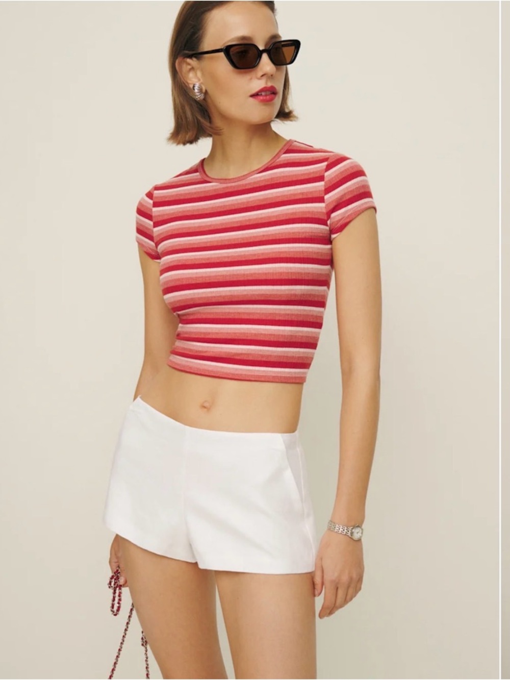 Reformation linen June shorts